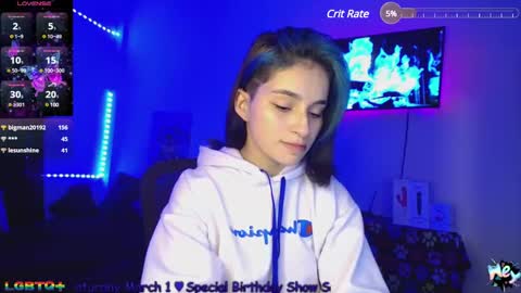 Snapshot of alejabeltran chatting on February 25, 12:36 am Aleja online show from February 25, 12:36 am