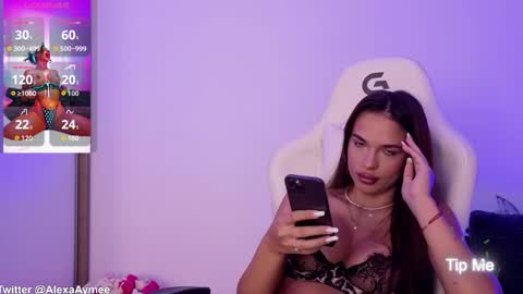 Snapshot of alexaaimee chatting on September 28, 1:44 am Alexa online show from September 28, 1:44 am