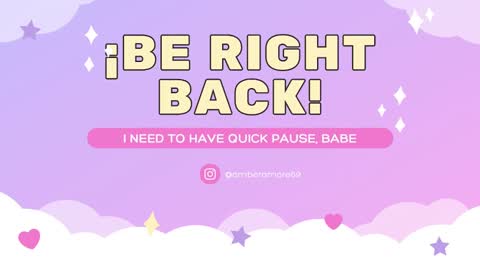 Hi Im Amber Check my Bio  online show from January 3, 8:01 pm