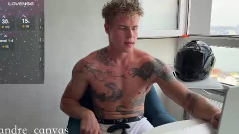 Snapshot of andre_canvas chatting on July 25, 8:01 am Andre 23 and Alice 38 online show from July 25, 8:01 am