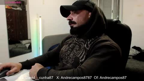 Snapshot of andrecampos87 chatting on February 17, 9:54 pm Instagram online show from February 17, 9:54 pm