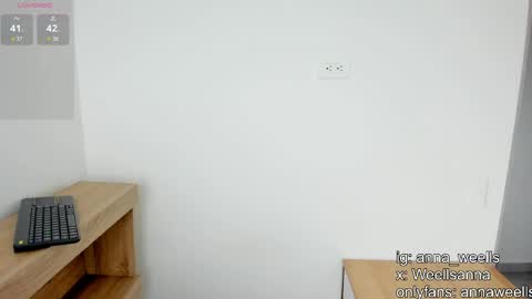  Anna Weells  online show from April 12, 9:20 pm