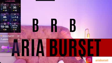 Snapshot of aria_burset chatting on December 30, 10:45 pm Aria online show from December 30, 10:45 pm