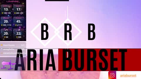 Snapshot of aria_burset chatting on January 7, 10:41 pm Aria online show from January 7, 10:41 pm