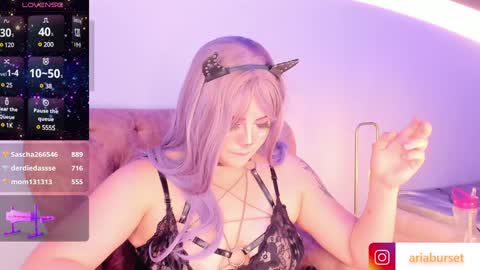 Snapshot of aria_burset chatting on January 12, 6:49 pm Aria online show from January 12, 6:49 pm
