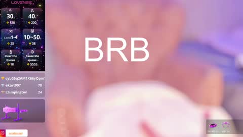 Snapshot of aria_burset chatting on February 8, 2:49 pm Aria online show from February 8, 2:49 pm