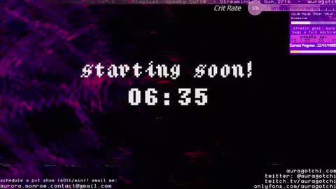 Snapshot of auragotchi chatting on February 16, 5:37 am Aurora  Aura online show from February 16, 5:37 am