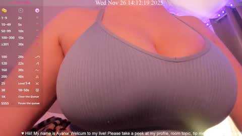 Ayana Delatorre online show from November 26, 10:11 pm