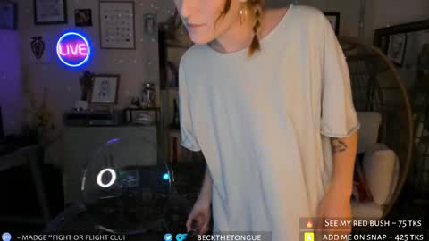 Beck the tongue online show from September 18, 10:23 pm