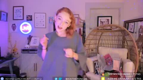 Beck the tongue online show from October 2, 10:06 pm