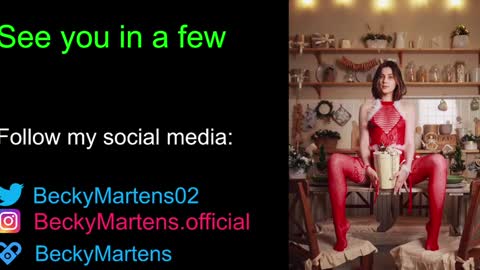 BeckyMartens come join me on    while im offline here  online show from December 21, 4:19 am