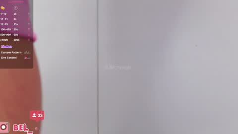 Snapshot of bella_franco chatting on February 1, 6:51 pm In instagran bel myangel online show from February 1, 6:51 pm