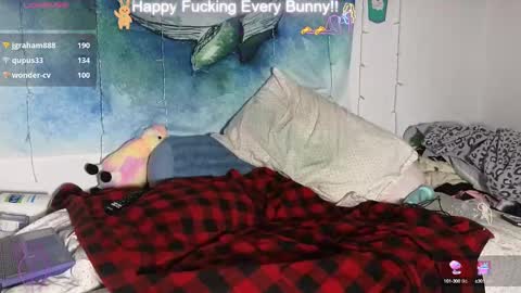 Snapshot of bunnycheekz chatting on January 10, 3:29 am Tokki bunny online show from January 10, 3:29 am