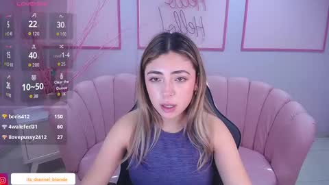 Snapshot of channel_blonde_a chatting on December 27, 7:57 pm channel_blonde_a online show from December 27, 7:57 pm
