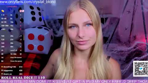 Snapshot of crystal_blond chatting on October 11, 7:56 pm Crystal online show from October 11, 7:56 pm