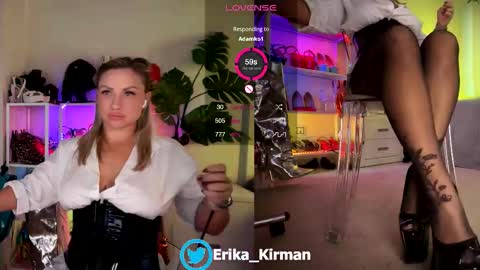Snapshot of erika_kirman chatting on October 17, 11:02 am Erika online show from October 17, 11:02 am