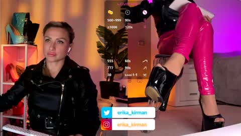 Erika      online show from April 1, 11:44 am