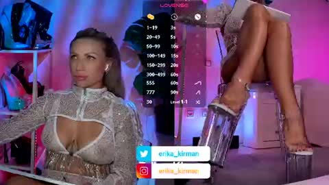 Snapshot of erika_kirman chatting on July 28, 9:26 am Erika online show from July 28, 9:26 am