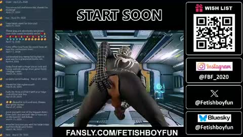 Snapshot of fetishboyfun chatting on June 7, 2:21 pm FetishBoyFun online show from June 7, 2:21 pm
