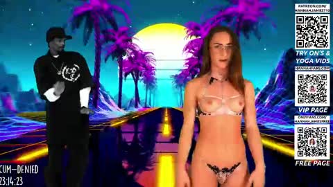 Hannah James online show from April 2, 4:04 pm