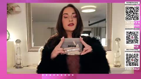 Snapshot of hannahjames710 chatting on June 13, 3:21 pm Hannah James online show from June 13, 3:21 pm