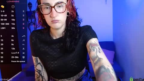 Snapshot of inked_val chatting on February 28, 3:04 pm Valerie online show from February 28, 3:04 pm