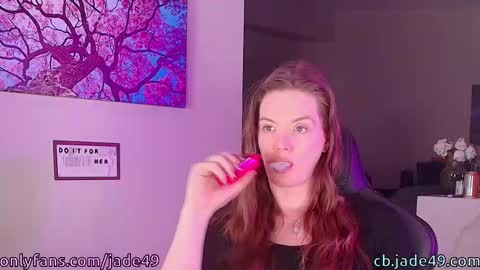 Snapshot of jade49 chatting on March 20, 11:42 pm Jade49 online show from March 20, 11:42 pm