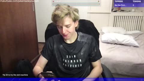 Snapshot of jakemadeyoucum chatting on January 12, 1:11 am Jake Wallace online show from January 12, 1:11 am