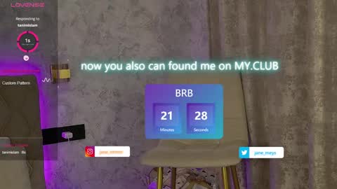 your kitty JANE roawww online show from January 17, 8:13 am