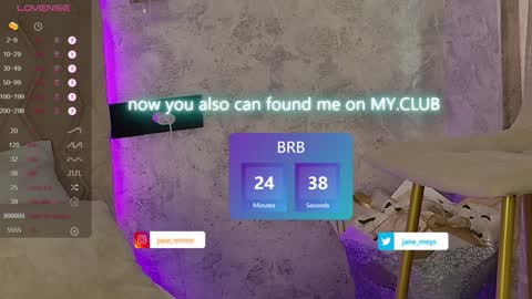 your kitty JANE roawww online show from January 25, 8:10 am