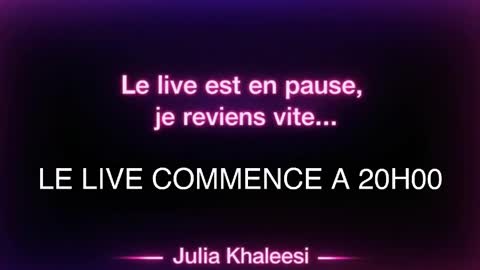 Julia Khaleesii online show from April 16, 9:39 pm