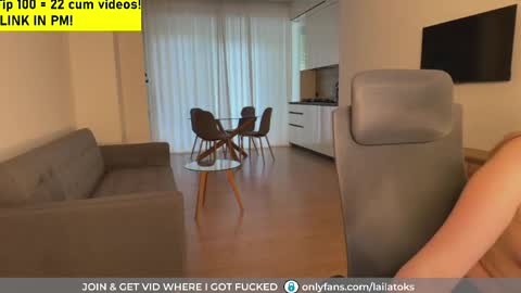 Snapshot of lailatoks chatting on May 19, 6:31 am lailatoks - TIP 100 tks get all my videos 22 VIDEOS SQUIRT PUSSY DILDO online show from May 19, 6:31 am