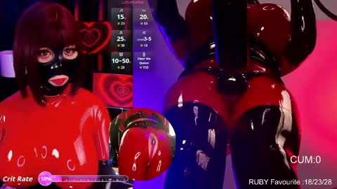 Snapshot of latexrubydoll chatting on March 24, 2:05 am Latex Ruby online show from March 24, 2:05 am