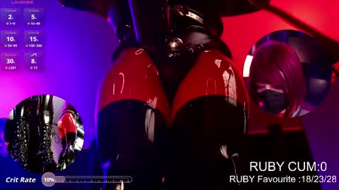 Snapshot of latexrubydoll chatting on April 14, 2:17 am Latex Ruby online show from April 14, 2:17 am