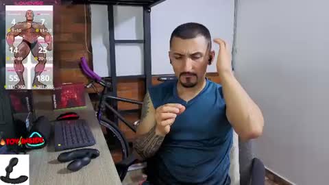 Snapshot of marckmuscle chatting on July 7, 12:13 am Marck Independent model online show from July 7, 12:13 am