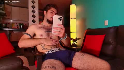 Snapshot of matteo_simpson chatting on October 22, 2:23 am Matteo simpson online show from October 22, 2:23 am