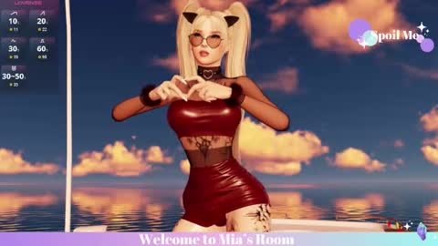 Snapshot of mia_lilah chatting on February 18, 6:20 am Mia online show from February 18, 6:20 am