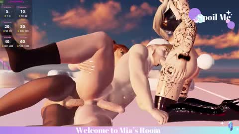 Snapshot of mia_lilah chatting on March 10, 7:35 am Mia online show from March 10, 7:35 am