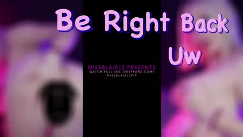 MissBlair online show from December 23, 12:52 pm