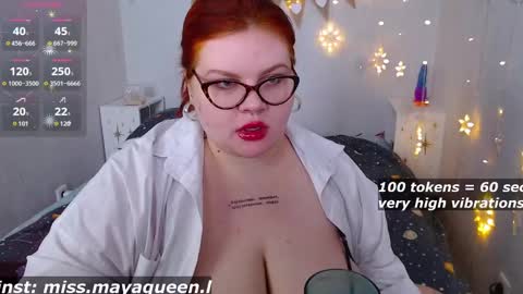Snapshot of missmayaqueen chatting on February 25, 10:04 am Maya online show from February 25, 10:04 am