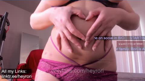 R o r i  SnapChat heyroriv2 wednesday - sunday Noon oclock mountain - 5pm mountain online show from January 25, 7:39 pm