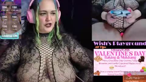 Snapshot of nevermakeawish chatting on February 7, 5:38 pm Wishs Playground online show from February 7, 5:38 pm