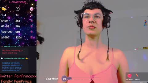 Snapshot of pain_prince chatting on December 5, 9:39 pm Pain Prince online show from December 5, 9:39 pm