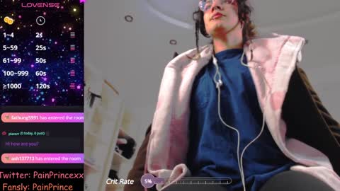 Snapshot of pain_prince chatting on December 19, 10:10 pm Pain Prince online show from December 19, 10:10 pm