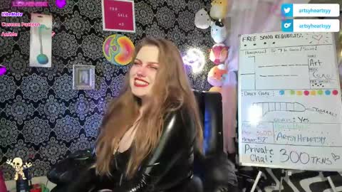 Snapshot of pawggoddess778 chatting on December 24, 2:21 am ArtsyHeartsyy online show from December 24, 2:21 am