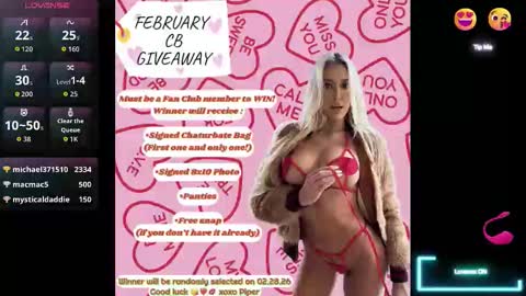 PipinPiper online show from February 22, 7:56 pm