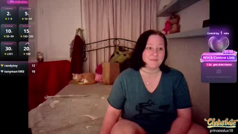 Snapshot of princesslux18 chatting on December 7, 8:49 pm Lux Alot Luxi online show from December 7, 8:49 pm