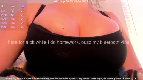 Snapshot of queenayana chatting on September 24, 10:13 pm Ayana Delatorre online show from September 24, 10:13 pm