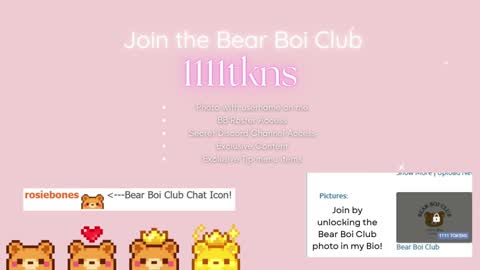 Rosie Bones online show from October 9, 10:19 pm