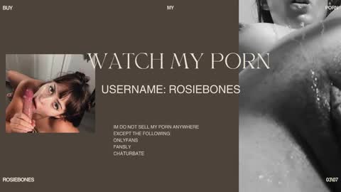 Rosie Bones online show from May 18, 11:32 pm